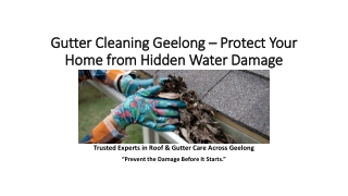 Gutter Cleaning Geelong – Trusted Experts for Comprehensive Roof & Gutter Care