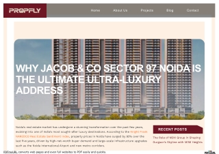 Why Jacob & Co Sector 97 Noida Is the Ultimate Ultra-Luxury Address