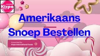 Amerikaans Snoep Bestellen