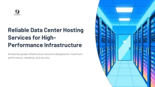 Reliable Data Center Hosting Services for High-Performance Infrastructure