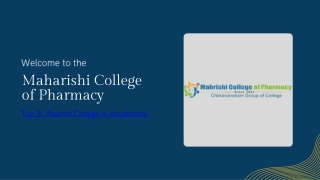 Top B. Pharma College in Kaushambi – Mahrishi College of Pharmacy