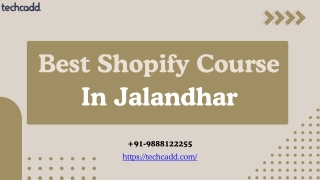 Best Shopify Course in Jalandhar
