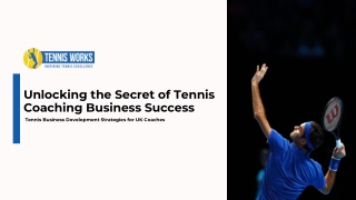Elevate Your Tennis Coaching Business with Tennis Works