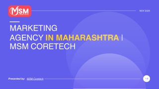 Marketing agency in maharashtra msmcoretech