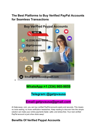 Buy Verified PayPal Accounts Quickly and Safely with These Tips