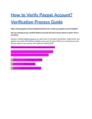 How to Verify Paypal Account_ Verification Process Guide