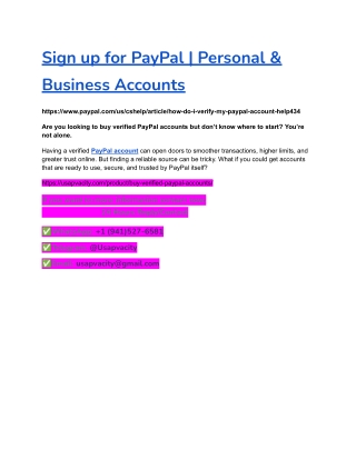 Sign up for PayPal _ Personal & Business Accounts