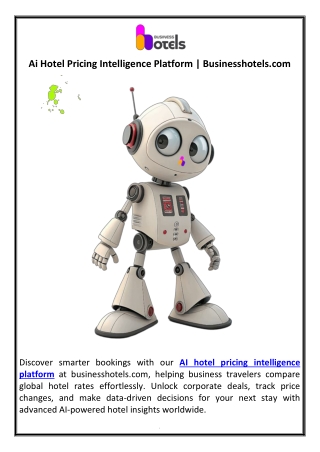 Ai Hotel Pricing Intelligence