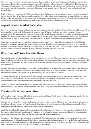 Botox Side Effects: Common, Rare, and How to Avoid Them