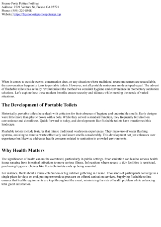 Safety First: Making Sure Health with Our Flushable Toilets