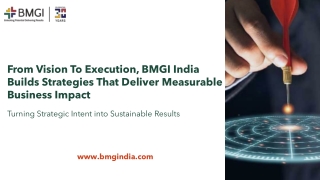 From Vision to Execution, BMGI India Builds Strategies That Deliver Measurable Business Impact