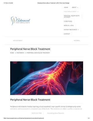 Peripheral Nerve Blocks – Advanced Pain Relief at APC Pain Care