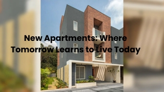 New Apartments Where Tomorrow Learns to Live Today