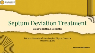 Find Permanent Relief from Deviated Septum with Ayurvedic Care