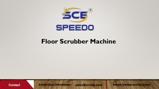 Floor Scrubber Machine