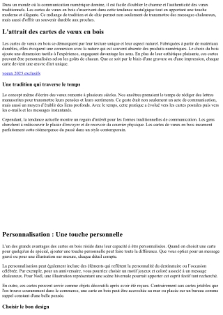 Faire revivre la tradition avec des vœux à l’ancienne, mais chic !