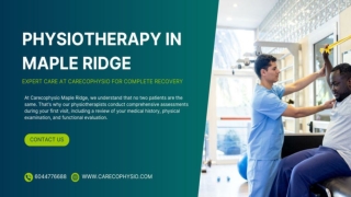 Physiotherapy in Maple Ridge - Carecophysio
