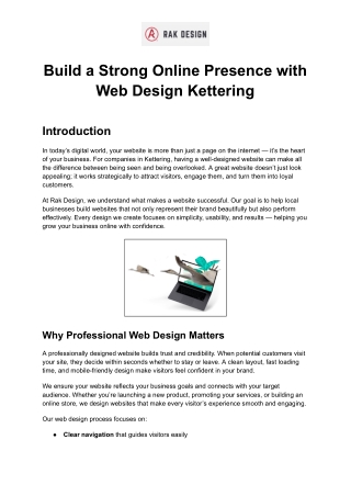 Build a Strong Online Presence with Web Design Kettering