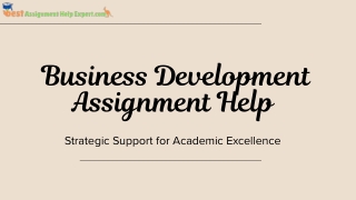 Business Development Assignment Help