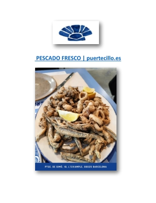 PESCADO FRESCO | puertecillo.es