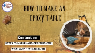 How to Make an Epoxy Table