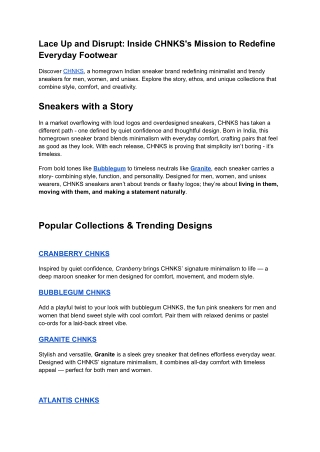 Lace Up and Disrupt_ Inside CHNKS's Mission to Redefine Everyday Footwear (1)