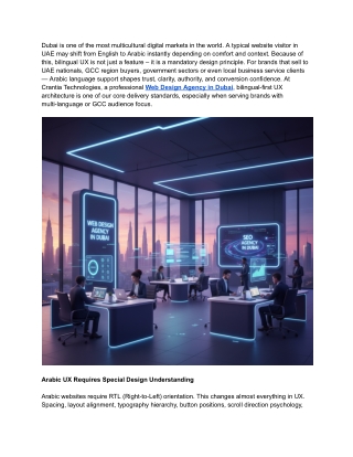 Why Web Design Agencies Must Understand Arabic & Bilingual UX