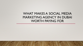 What Makes a Social Media Marketing Agency in uae