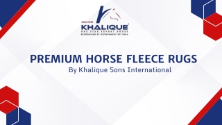 Leading Horse Fleece Rug Manufacturers