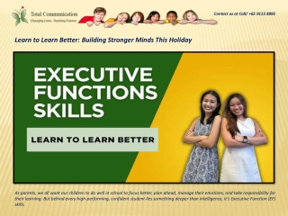 Learn to Learn Better Building Stronger Minds This Holiday