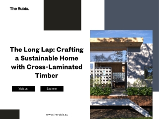 The Long Lap Crafting a Sustainable Home with Cross-Laminated Timber