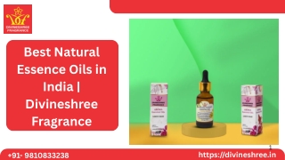 Best Natural Essence Oils in India | Divineshree Fragrance