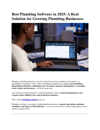 Best Plumbing Software in 2025