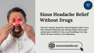 Sinus Headache Relief Without Drugs