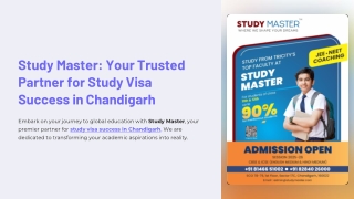 Study Master – Best Study Visa & Immigration Consultants in Chandigarh