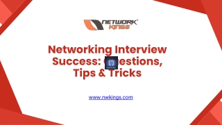 Networking Interview Success Questions, Tips & Tricks
