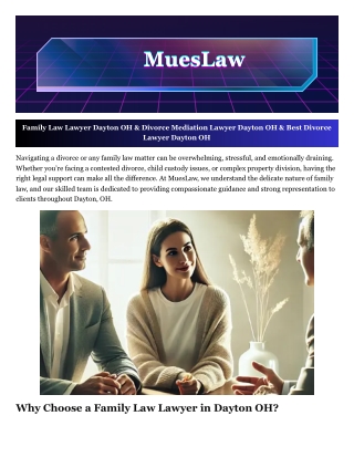 Best Divorce Lawyer Dayton OH