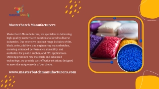 Biodegradable Masterbatch