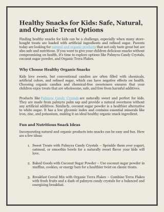 Pure & Delicious Palmyra Candy Crystal | Natural Candy by Treen Foods