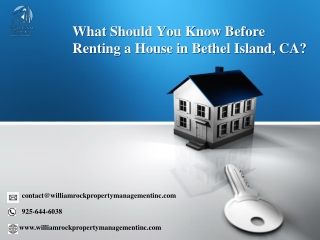 What Should You Know Before Renting a House in Bethel Island, CA