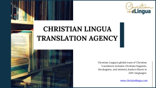 Church Translation Software