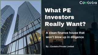 How to Prepare Your Finance House for PE Due Diligence