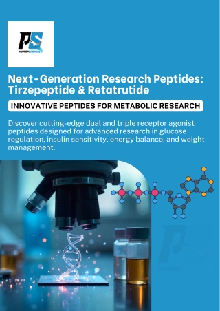 Next-Generation Research Peptides - Tirzepeptide & Retatrutide