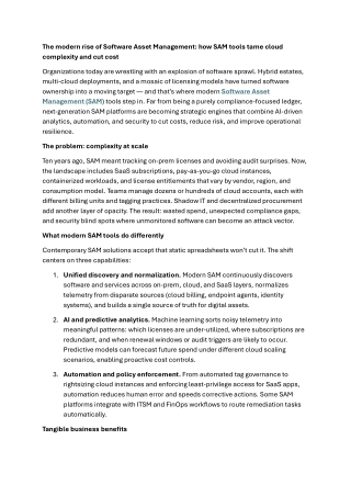 Software Asset Management