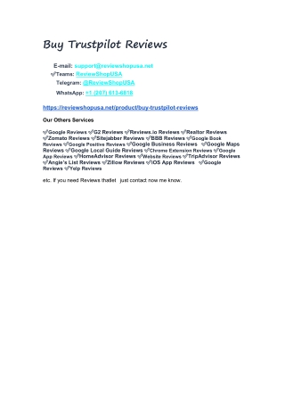 Buy Trustpilot 5 Best Sites to Buy Trustpilot Reviews (2025 & Working)