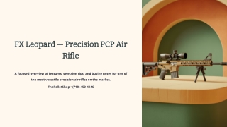FX Leopard — Precision PCP Air Rifle