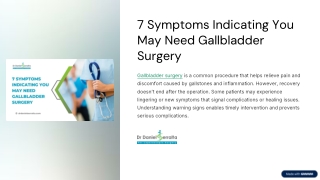 Post-Gallbladder Surgery: Symptoms You Shouldn’t Ignore