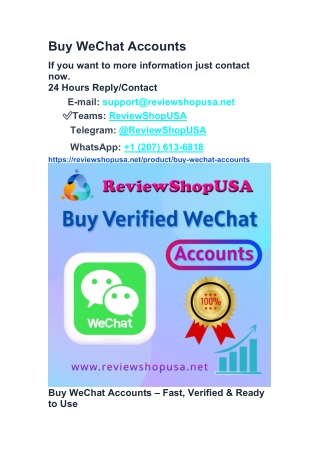 The Ultimate Guide to Buying Old WeChat Accounts ...