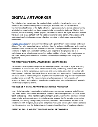 DIGITAL ARTWORKER