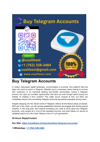Top 8 Best sites to Buy Telegram Accounts (PVA & Aged) usaitbest
